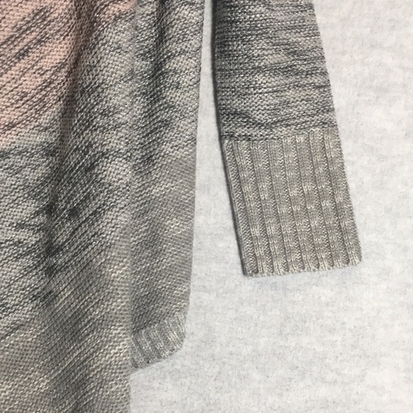 KNOX ROSE Boho Bohemian Festival Waterfall Cardigan Metallic Threads w/Fringe - Picture 5 of 16